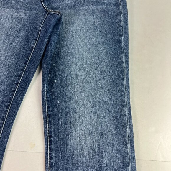 Judy Blue Jeans Womens 32x28* Boyfriend Mid Rise Blue Faded Stretch Denim Tag 30 - Picture 4 of 16